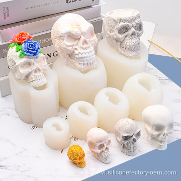 Tôi nến skull mốc silicone bán buôn